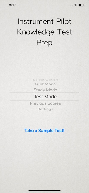 Instrument Test Prep Airplane