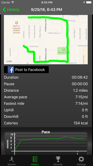 Fitmeter Run - GPS Tracker screenshot 2