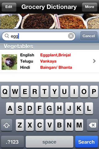 Grocery Dictionary screenshot 2