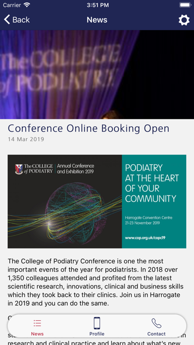 The College of Podiatry app screenshot 4