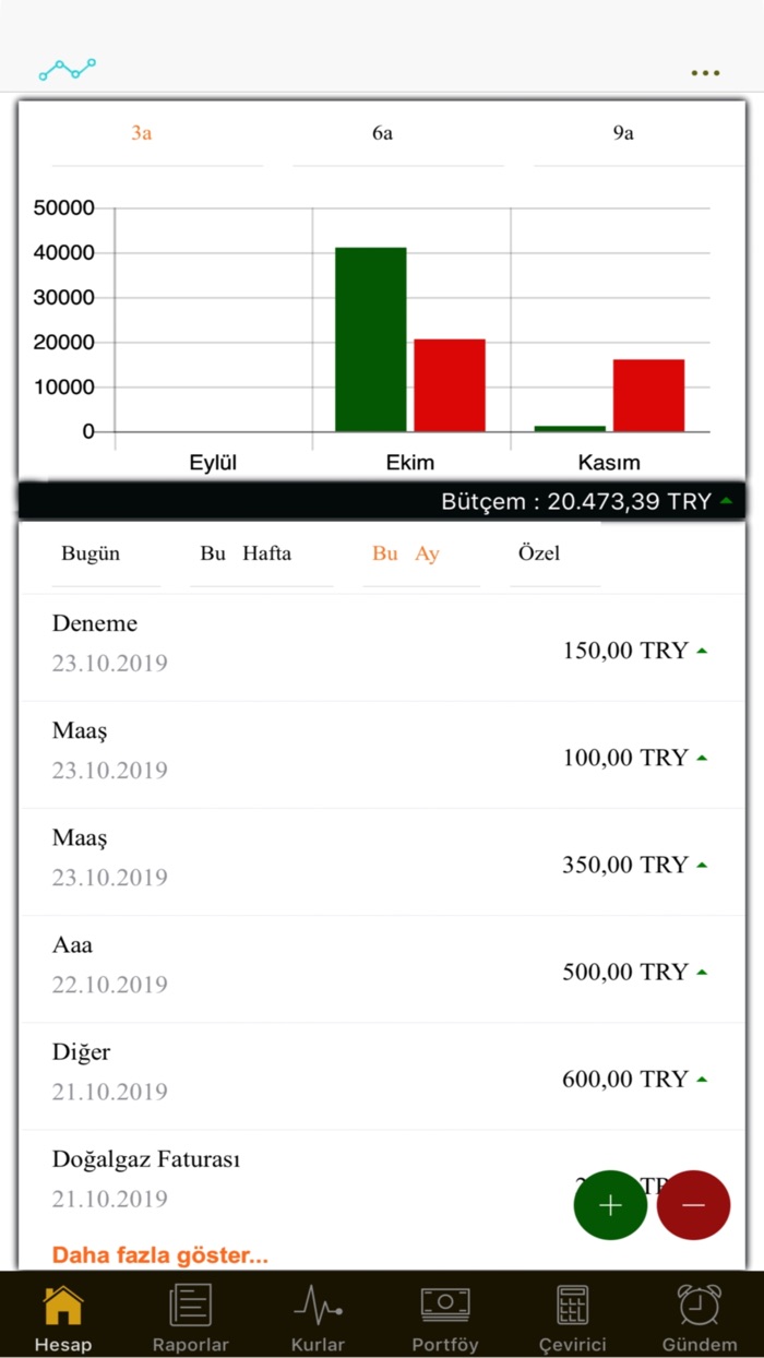 Gelir Gider Takibi  OncaHesap