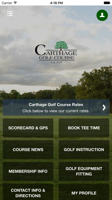 How to cancel & delete Carthage Golf Course from iphone & ipad 1