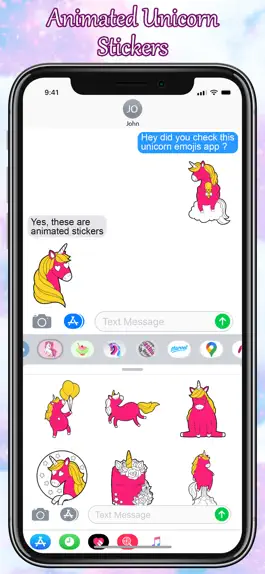 Game screenshot Unicorn Stickers Pack - Emoji apk
