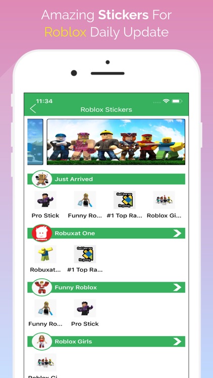 roblox robux stickers ipad iphone