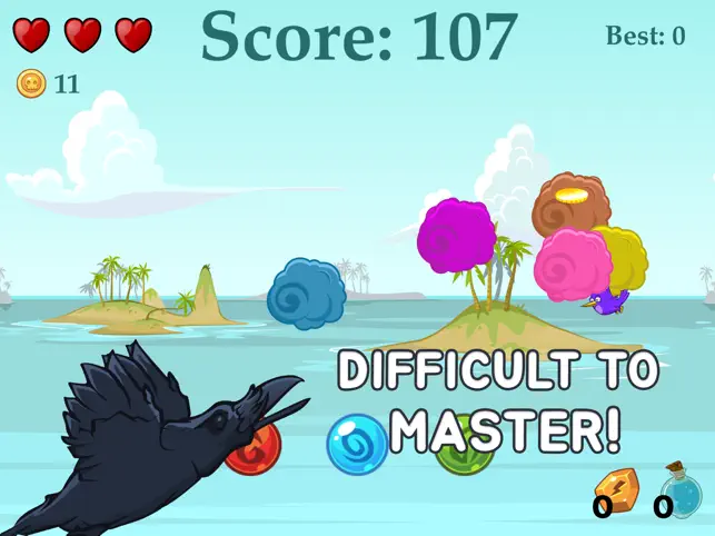 Bird Blow Up, game for IOS