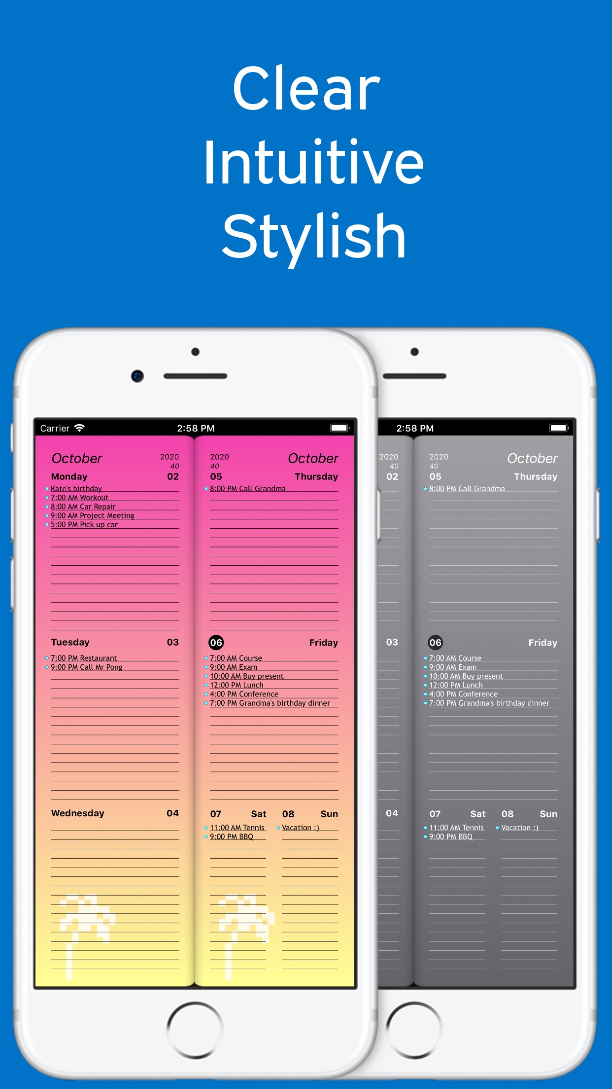 Screenshot do app Week Agenda Ultimate