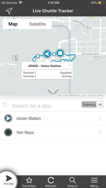 FlyAway Bus Tracker