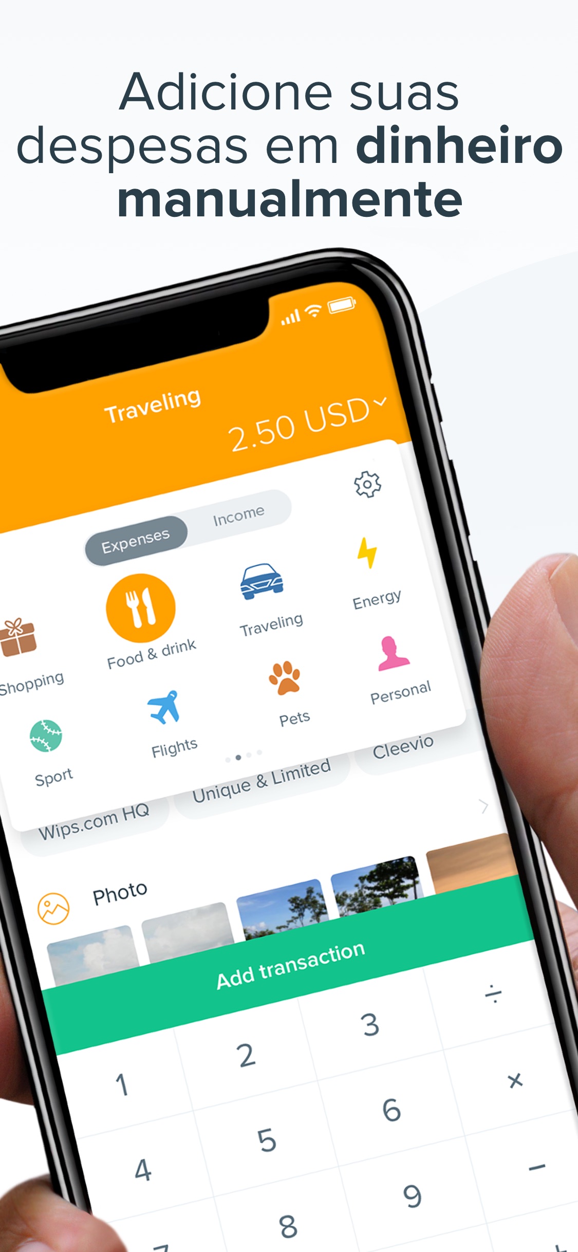 Screenshot do app Spendee: Controle Financeiro