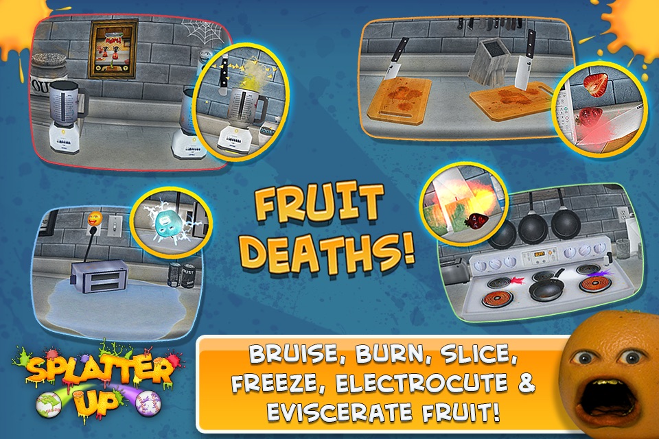 Annoying Orange Splatter Up! screenshot 2