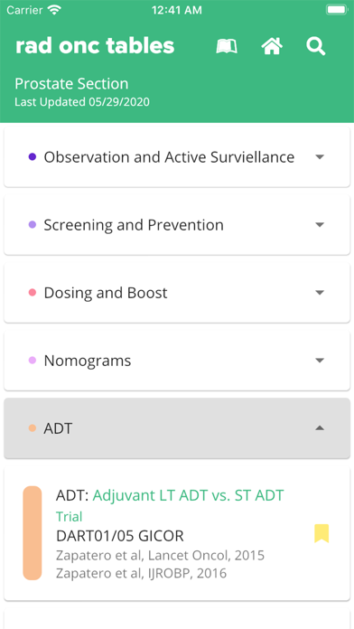 Rad Onc Tables screenshot 4