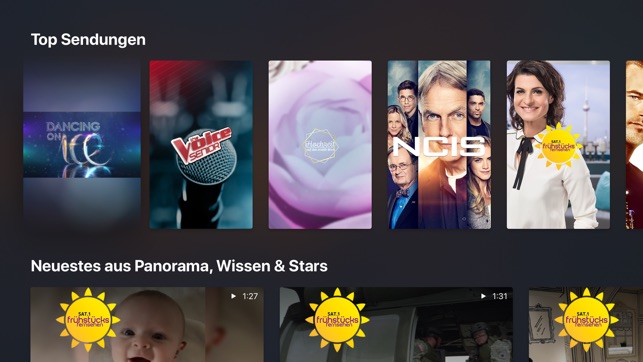 Sat 1 Live Tv Und Mediathek On The App Store