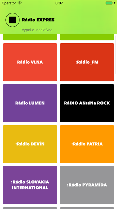Slovak radios, raw screenshot 3
