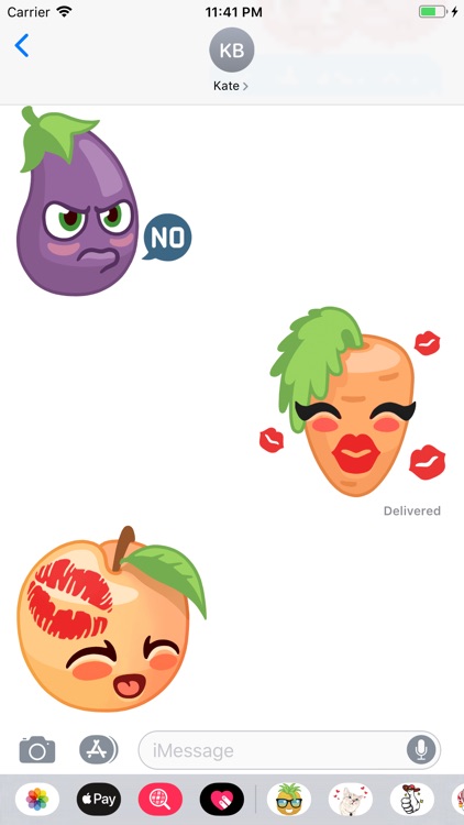 Fruit and Vegetables Stickers screenshot-3