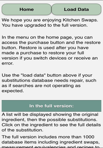 Kitchen Swaps screenshot 2