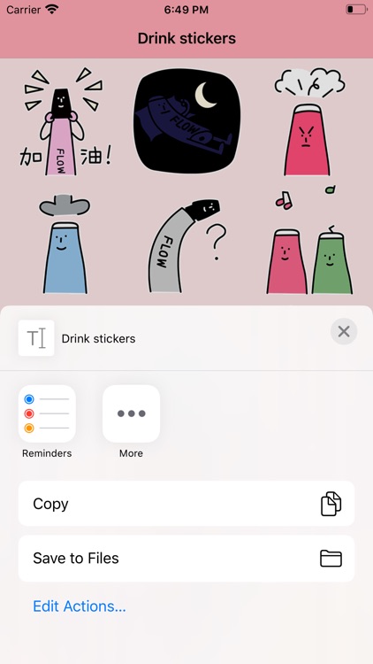 Drink stickers