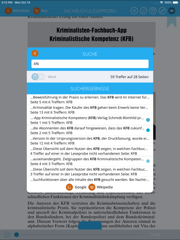 Kriminalisten Fachbuch - KFB screenshot 4