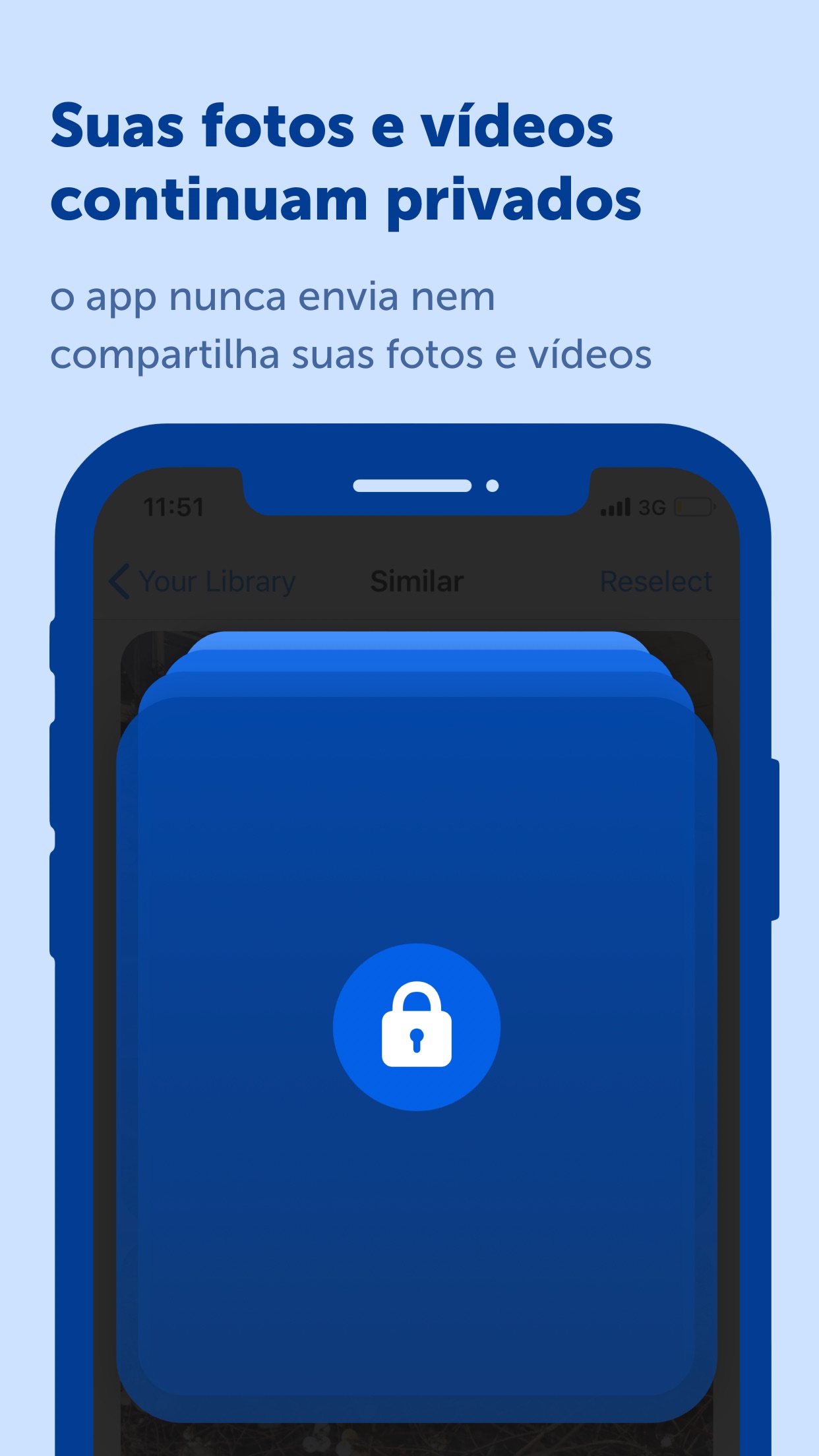 Screenshot do app Gemini Photos