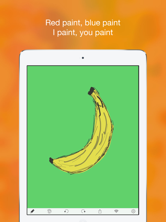 iPaint uPaint: wireless finger-painting with a friend! screenshot