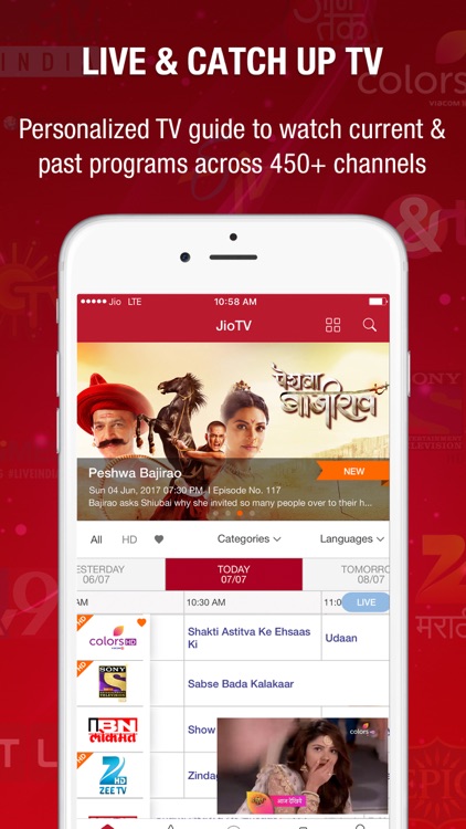 Jiotv Live Tv Catch Up By Reliance Jio Digital Services Private Limited