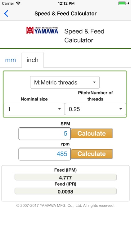 YAMAWA Product Search/Tap Calc screenshot-3