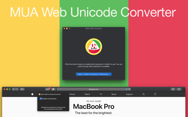 MUA Web Unicode Converter