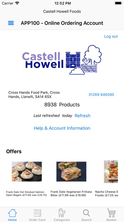 Castell Howell Orders