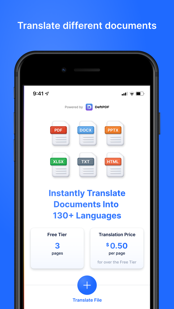DeftPDF Document Translator