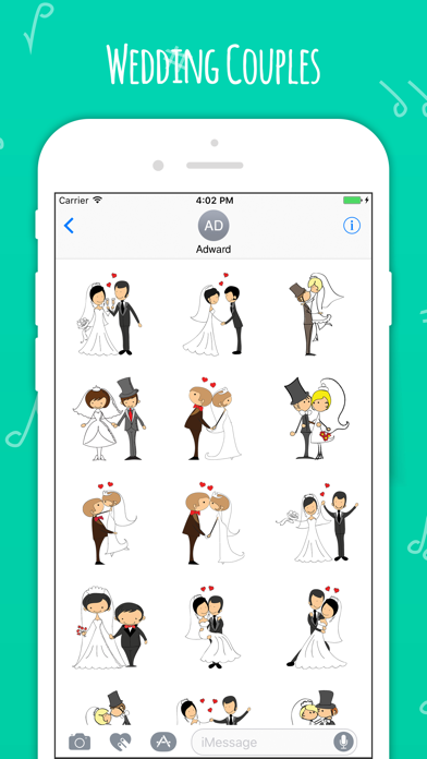 Wedding Couple Emoji's screenshot 3