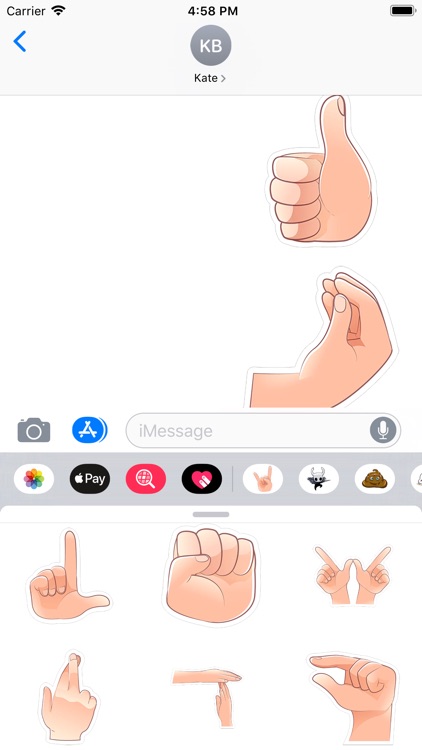 Hand Gestures Sticker Pack
