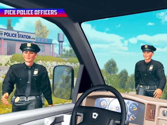 Offroad Police Van Transporter screenshot 2