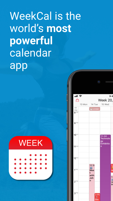 WeekCalendar - Weekly Calendar screenshot