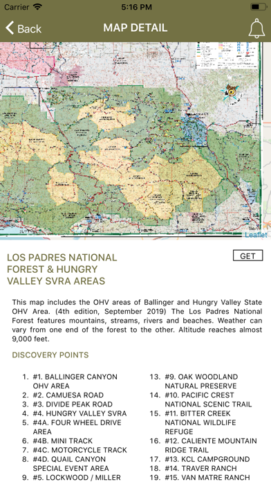 OHV Trail Map California screenshot 3
