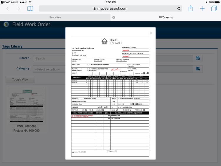Field Work Order screenshot-3