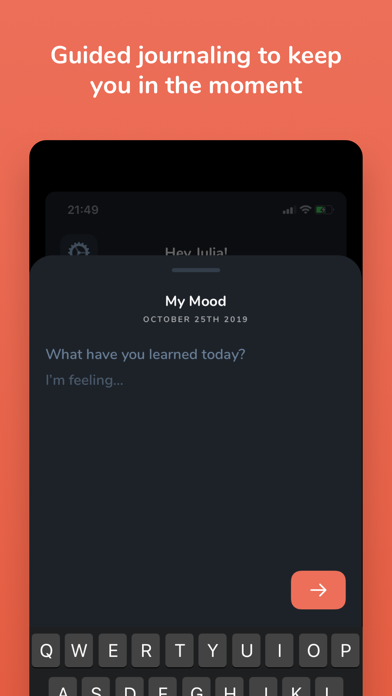 Mood‏ - Guided Journaling screenshot 2