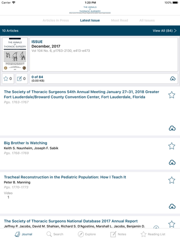 The Annals of Thoracic Surgery screenshot 2