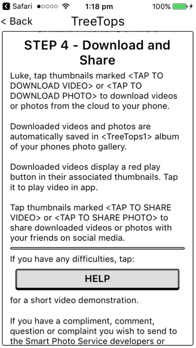 TreeTops Smart Photo Customer screenshot 4
