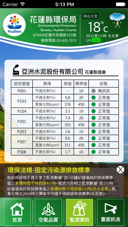 花蓮縣空氣品質監測APP screenshot-3