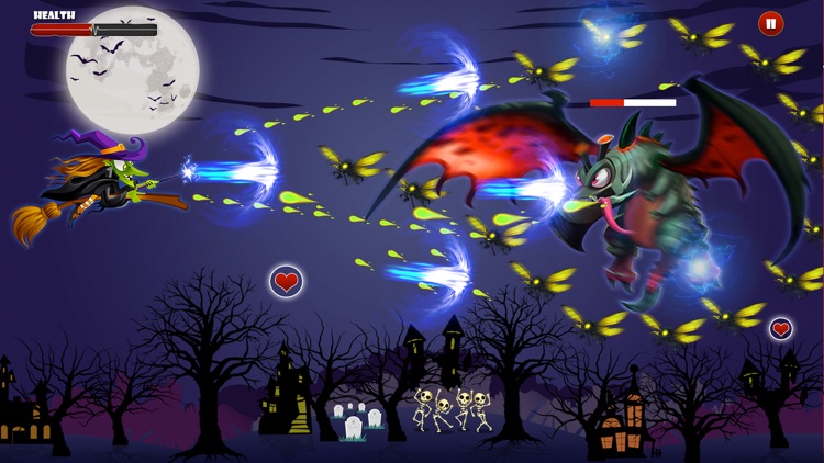 Angry Witch vs Pumpkin screenshot-3