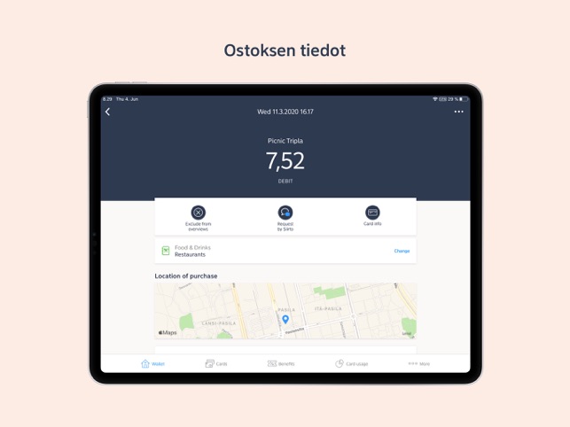 Nordea Wallet App Storessa