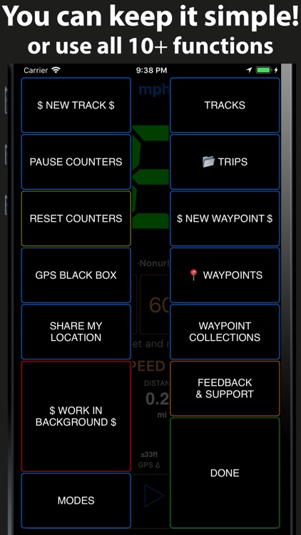 Speedometer 55 GPS Speed & HUD screenshot-4