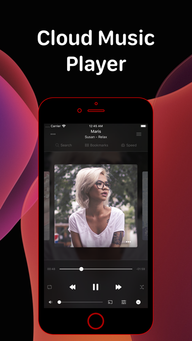 Evermusic Pro - cloud music player and streamer, download free music and read audio books from Dropbox, Box, OneDrive, Web Dav, Yandex Disk and more Screenshot 1