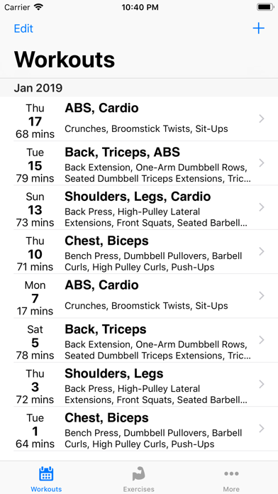 Gym Assistant Fitness Workouts Screenshots