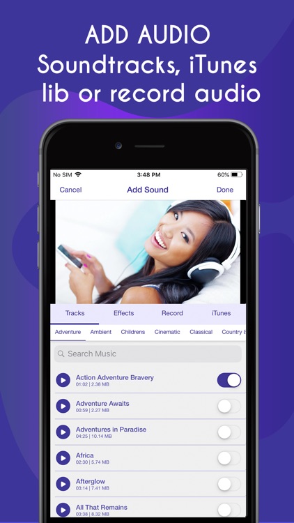 Vidanimate: Video Editor Music screenshot-4