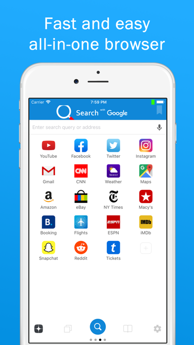 Smart Search & Web Browser – fast and easy to use mobile internet browser for iPhone with quick search engine screenshot