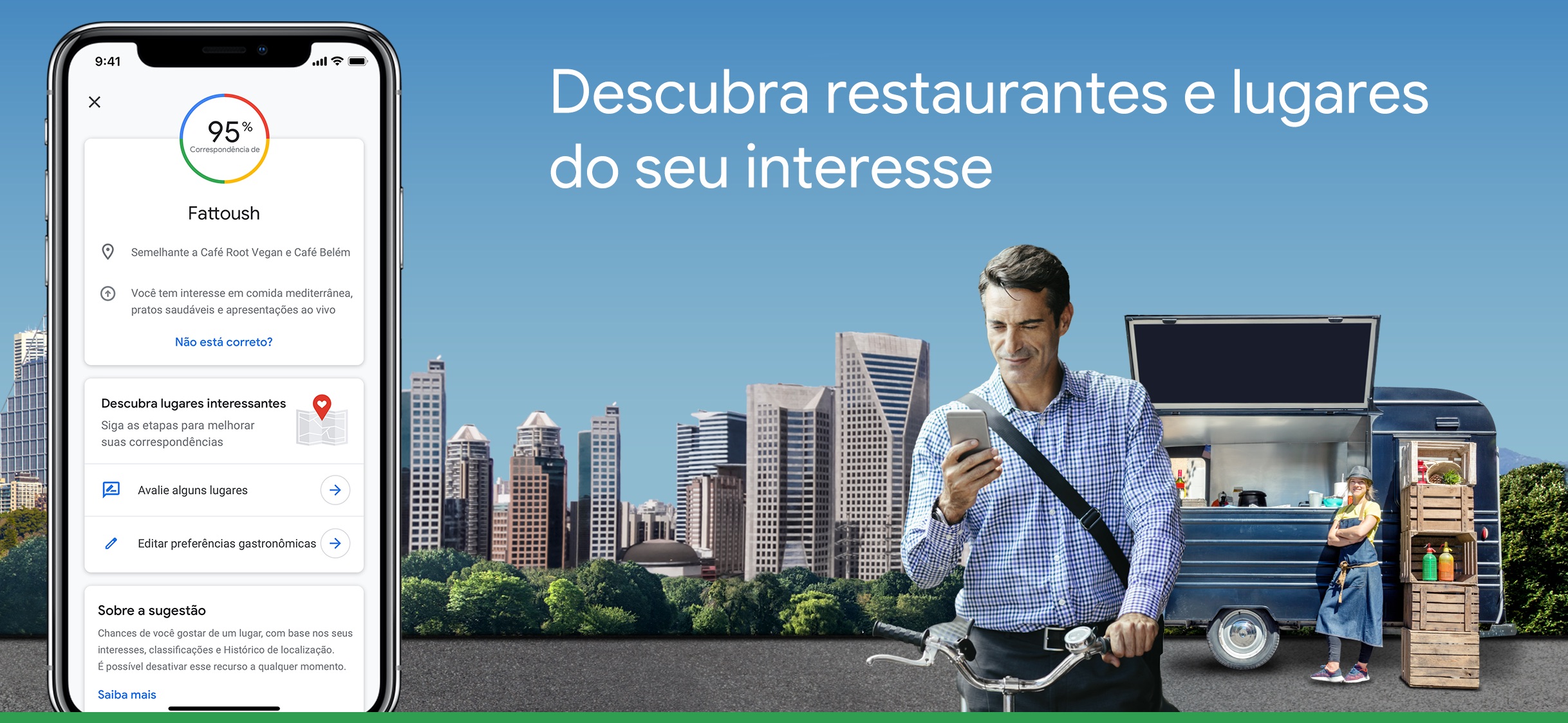 Screenshot do app Google Maps -trânsito & comida