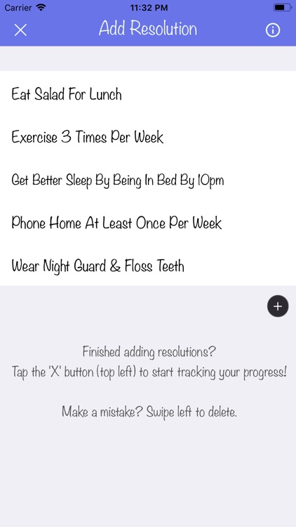 New Years Resolutions Tracker