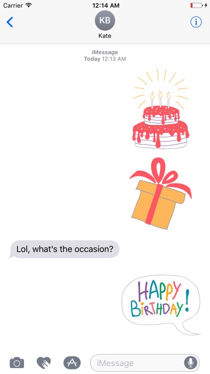 A Very Happy Birthday Stickers