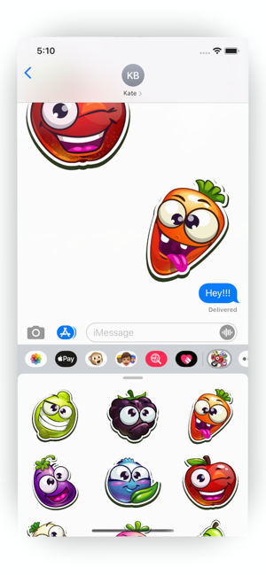 Funny Fruits Stickers(圖2)-速報App