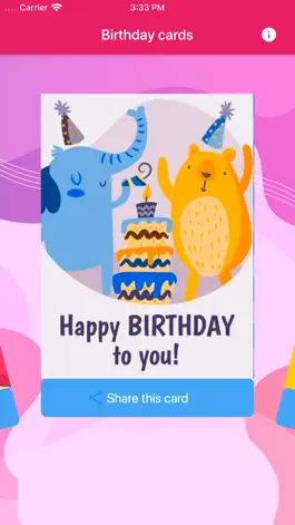 Game screenshot Birthday cards 2020 apk