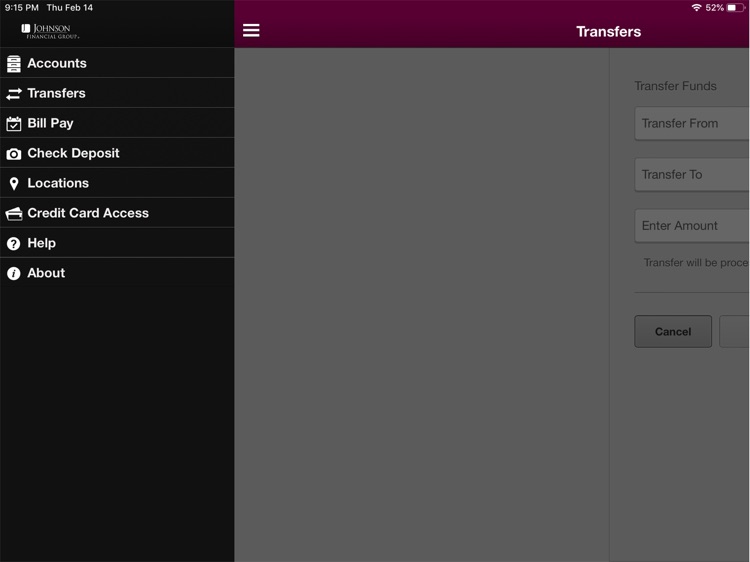 Johnson Bank for iPad